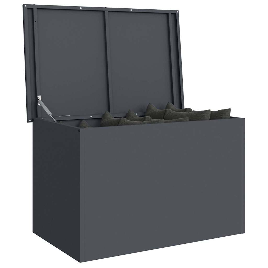 Outdoor Storage Box Anthracite 80 x 50.5 x 50 cm Steel