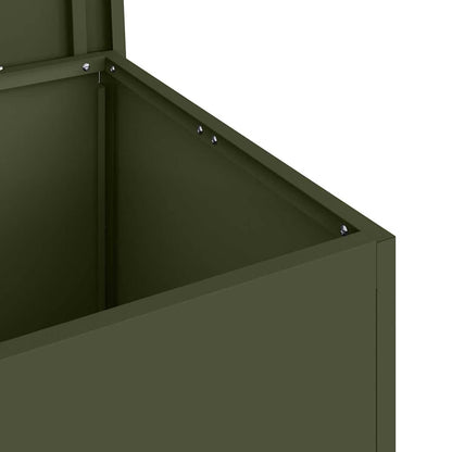 Garden Storage Cushion Box Galvanised Steel 80 x 50.5 x 50 cm