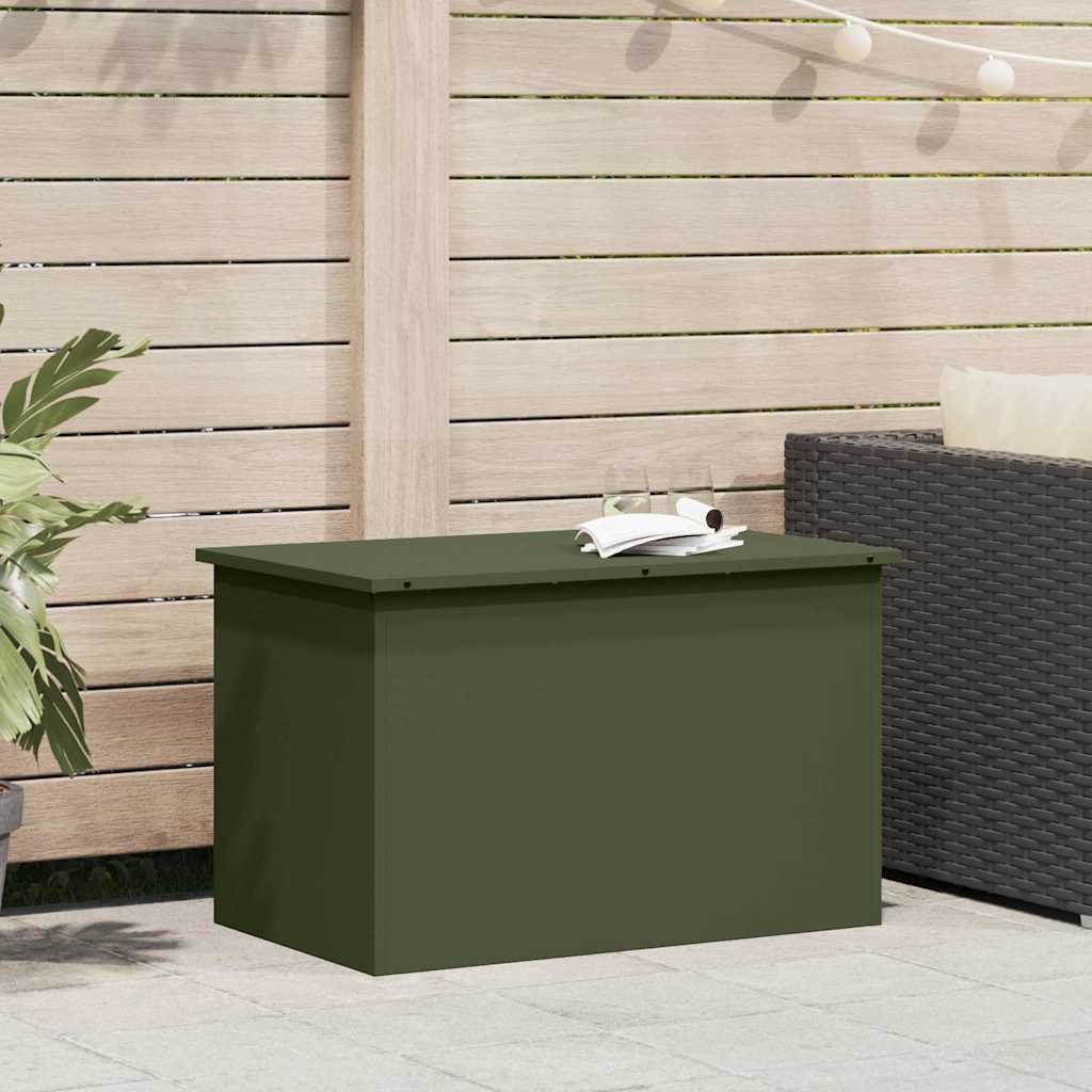 Garden Storage Cushion Box Galvanised Steel 80 x 50.5 x 50 cm