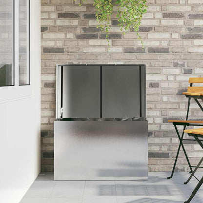 Outdoor Storage Box Silver 80 x 50.5 x 50 cm Steel