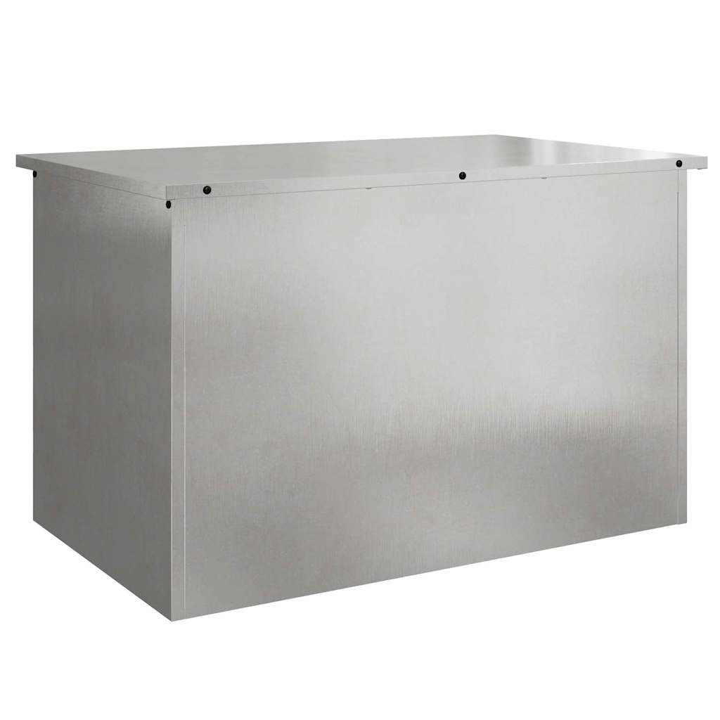Outdoor Storage Box Silver 80 x 50.5 x 50 cm Steel
