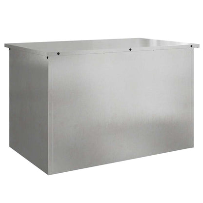 Outdoor Storage Box Silver 80 x 50.5 x 50 cm Steel