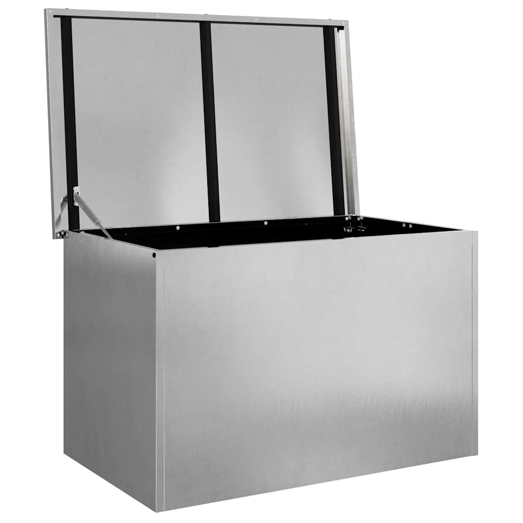Outdoor Storage Box Silver 80 x 50.5 x 50 cm Steel