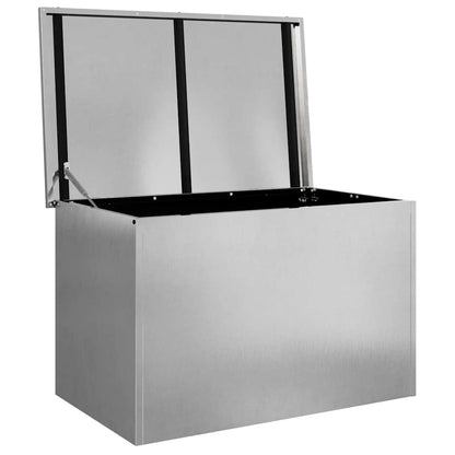 Outdoor Storage Box Silver 80 x 50.5 x 50 cm Steel