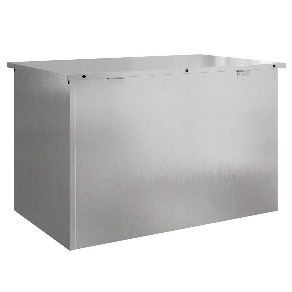 Outdoor Storage Box Silver 80 x 50.5 x 50 cm Steel
