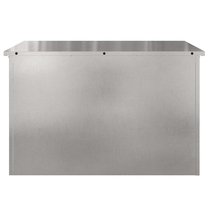 Outdoor Storage Box Silver 80 x 50.5 x 50 cm Steel