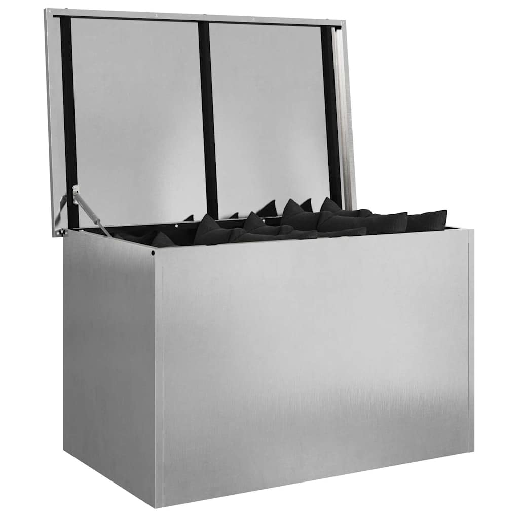 Outdoor Storage Box Silver 80 x 50.5 x 50 cm Steel