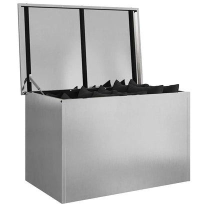 Outdoor Storage Box Silver 80 x 50.5 x 50 cm Steel
