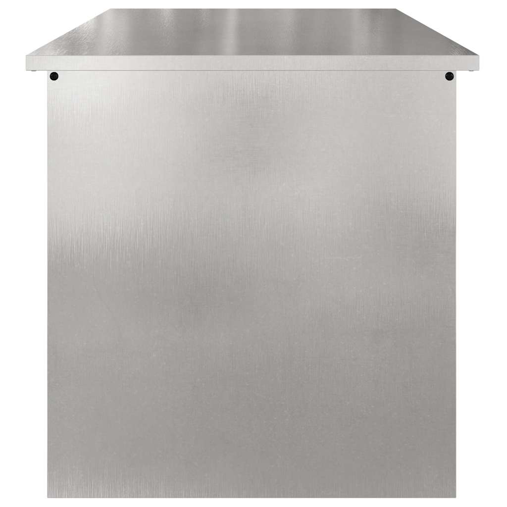 Outdoor Storage Box Silver 80 x 50.5 x 50 cm Steel