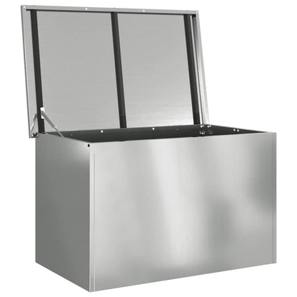 Outdoor Storage Box Silver 80 x 50.5 x 50 cm Steel
