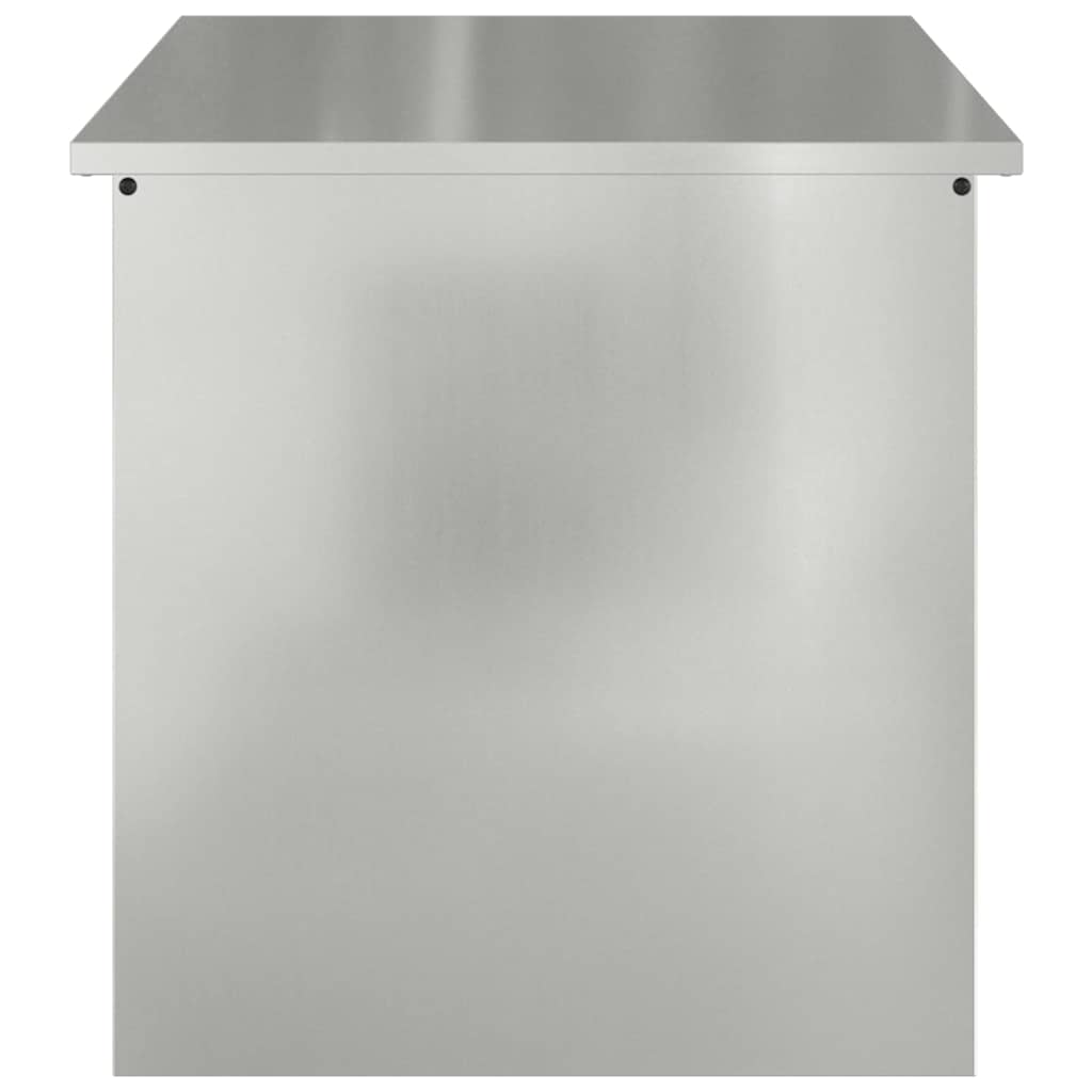 Outdoor Storage Box Silver 80 x 50.5 x 50 cm Steel