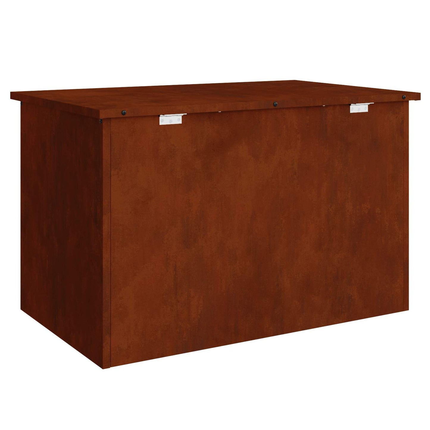 Outdoor Storage Box Rusty 80 x 50.5 x 50 cm Steel