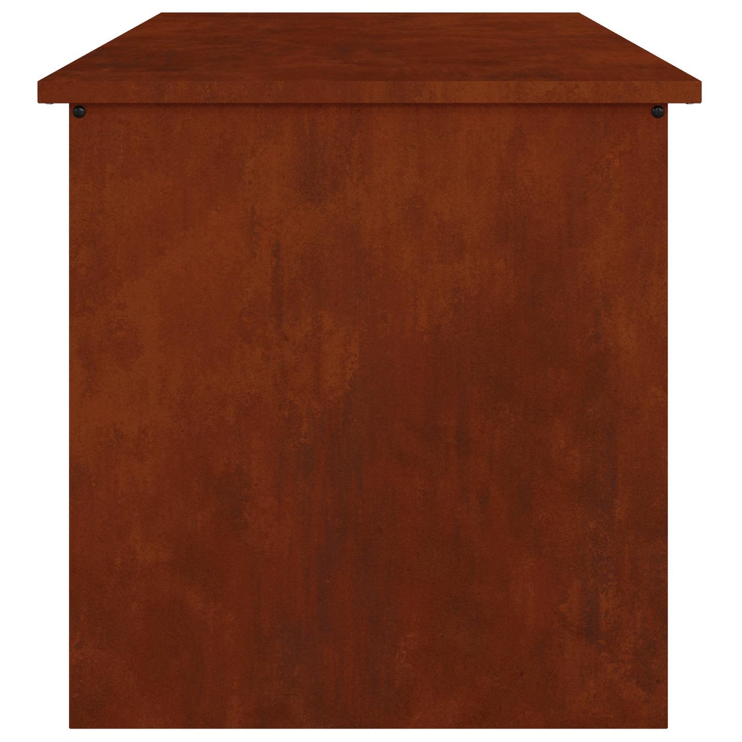 Outdoor Storage Box Rusty 80 x 50.5 x 50 cm Steel
