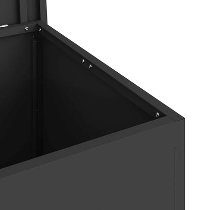 Outdoor Storage Box Black 55 x 50.5 x 50 cm Steel