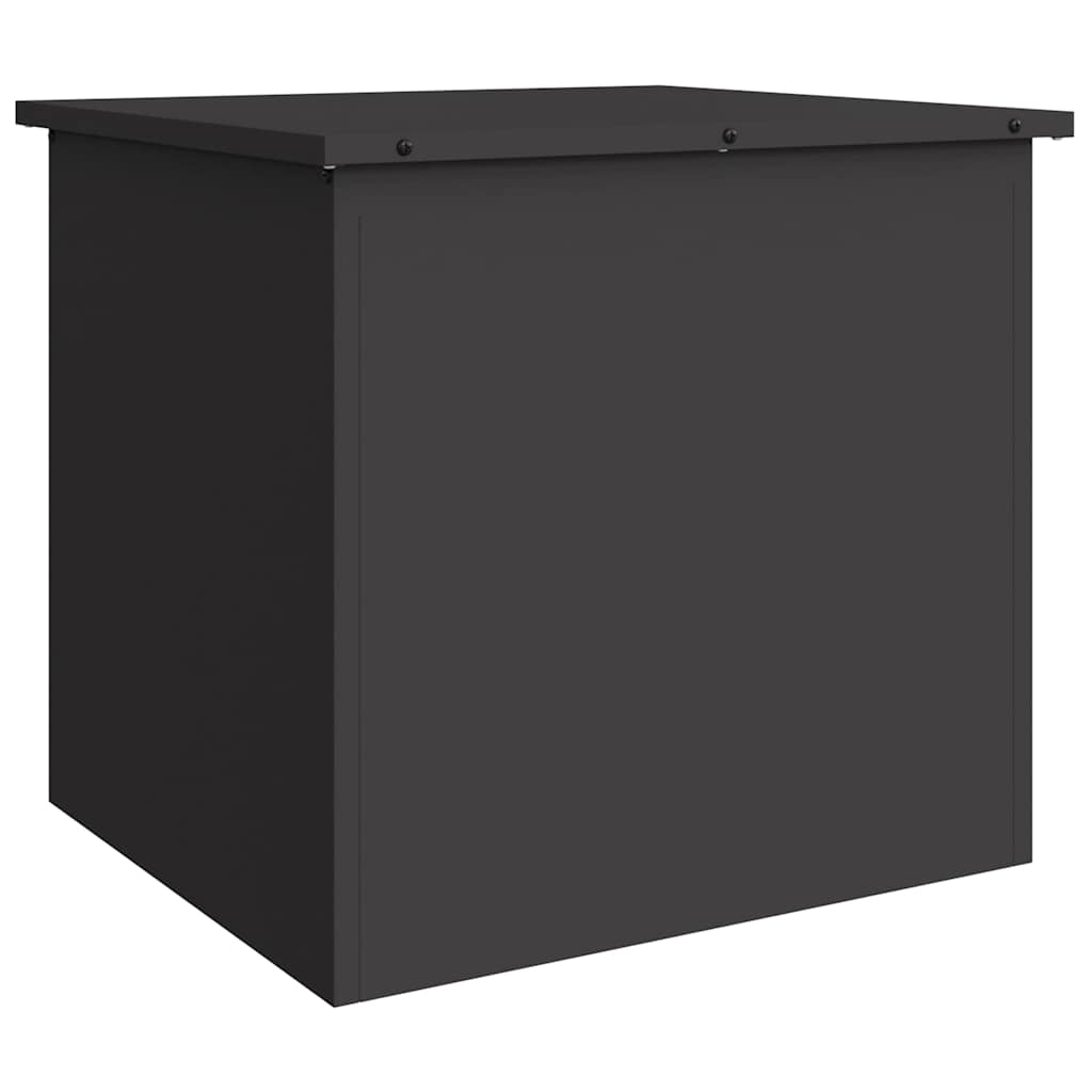Outdoor Storage Box Black 55 x 50.5 x 50 cm Steel
