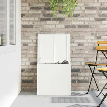 Outdoor Storage Box White 55 x 50.5 x 50 cm Steel