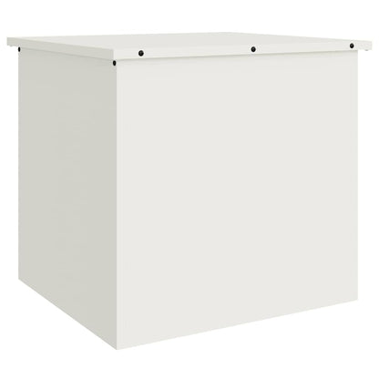 Outdoor Storage Box White 55 x 50.5 x 50 cm Steel