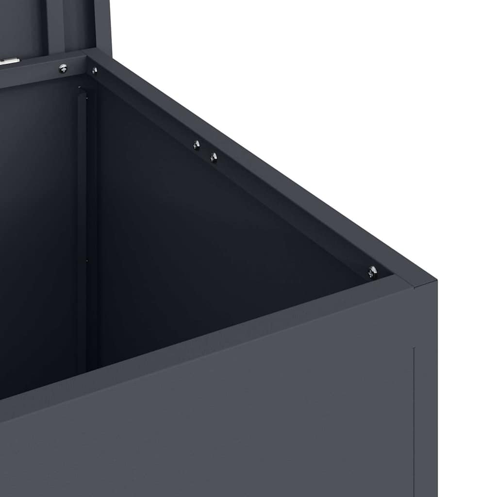 Outdoor Storage Box Anthracite 55 x 50.5 x 50 cm Steel