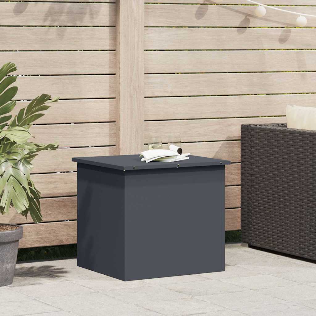 Outdoor Storage Box Anthracite 55 x 50.5 x 50 cm Steel