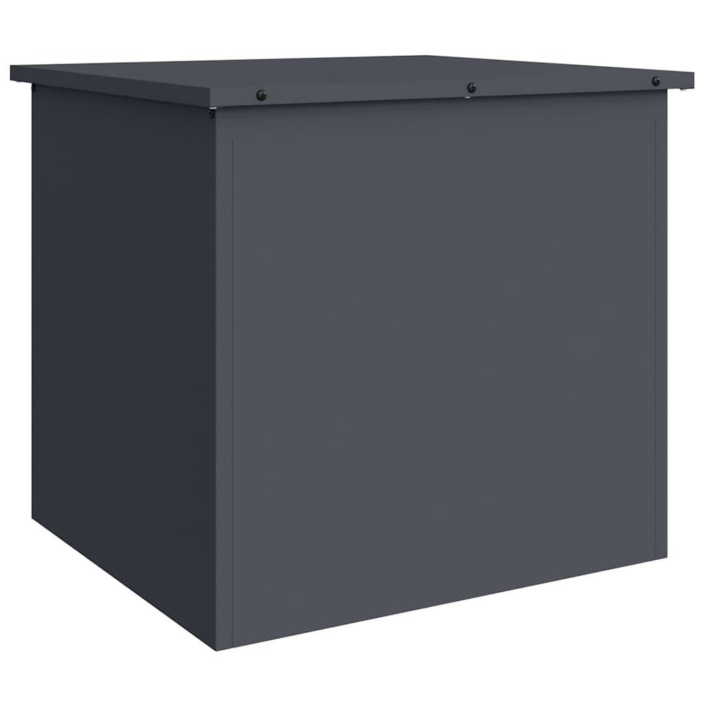 Outdoor Storage Box Anthracite 55 x 50.5 x 50 cm Steel