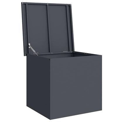 Outdoor Storage Box Anthracite 55 x 50.5 x 50 cm Steel