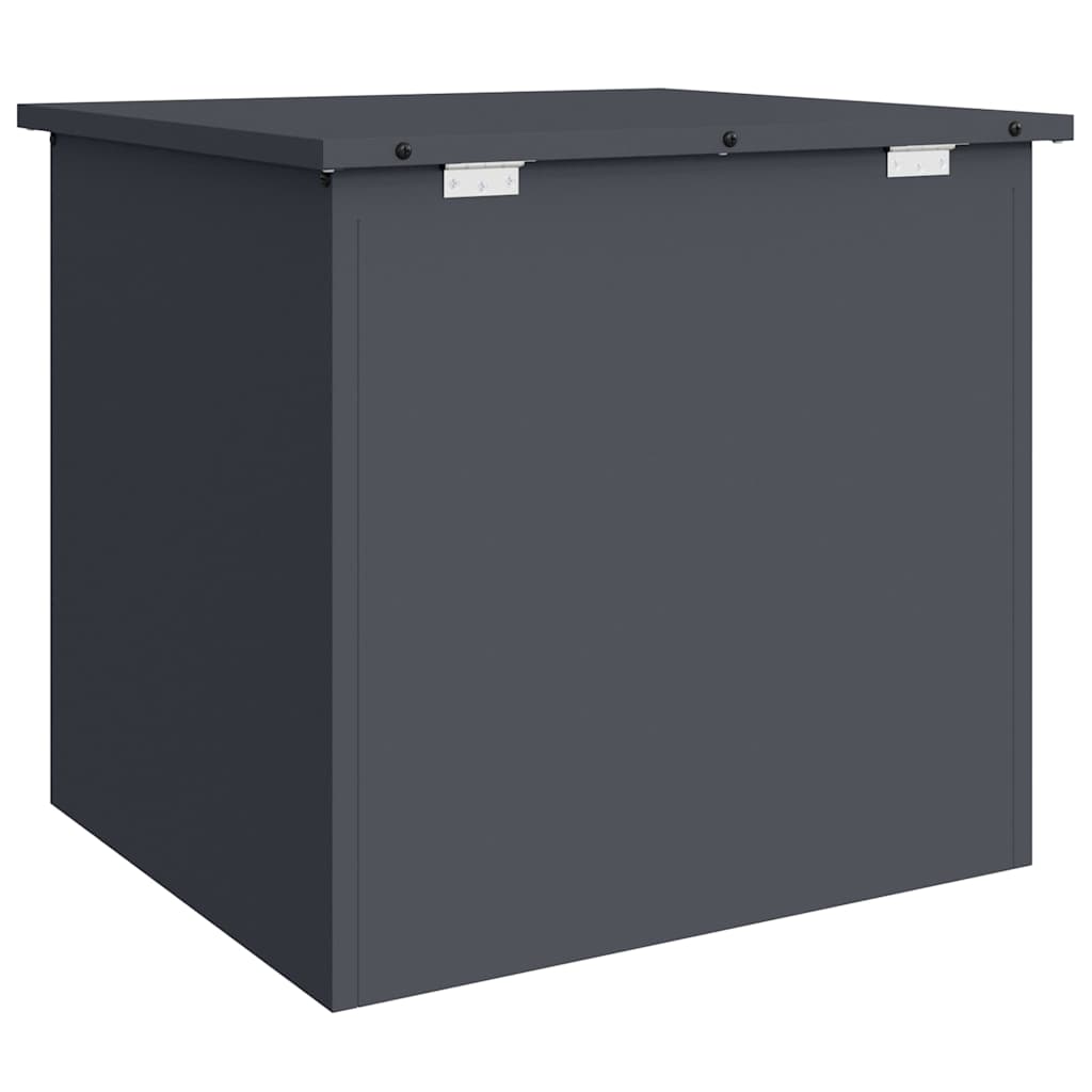 Outdoor Storage Box Anthracite 55 x 50.5 x 50 cm Steel