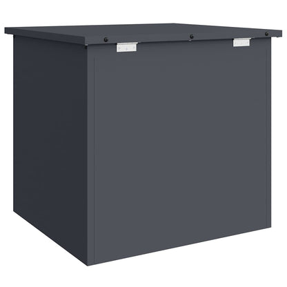 Outdoor Storage Box Anthracite 55 x 50.5 x 50 cm Steel
