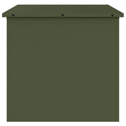 Outdoor Storage Box Olive Green 55 x 50.5 x 50 cm Steel