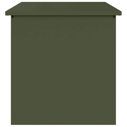 Outdoor Storage Box Olive Green 55 x 50.5 x 50 cm Steel