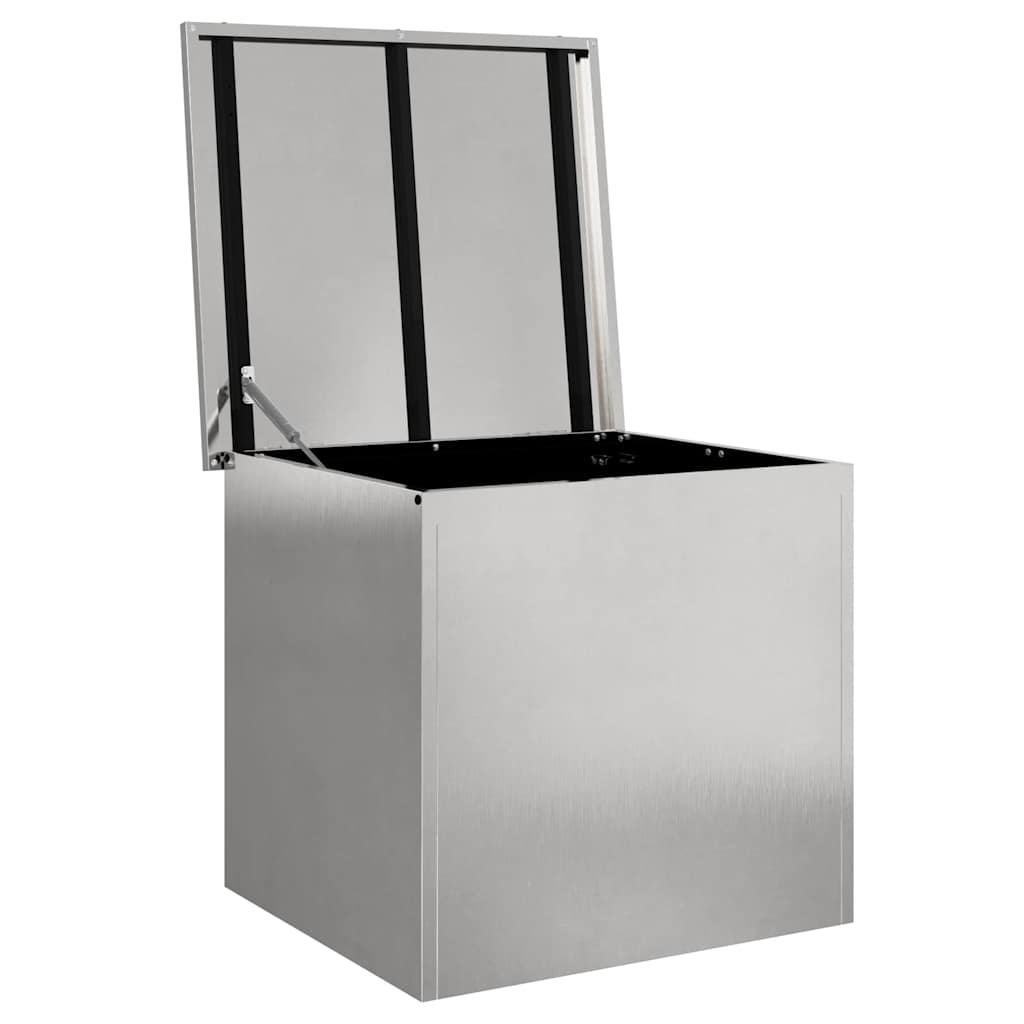 Outdoor Storage Box Silver 55 x 50.5 x 50 cm Steel