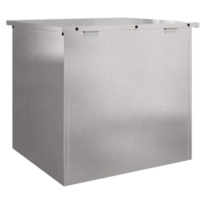 Outdoor Storage Box Silver 55 x 50.5 x 50 cm Steel