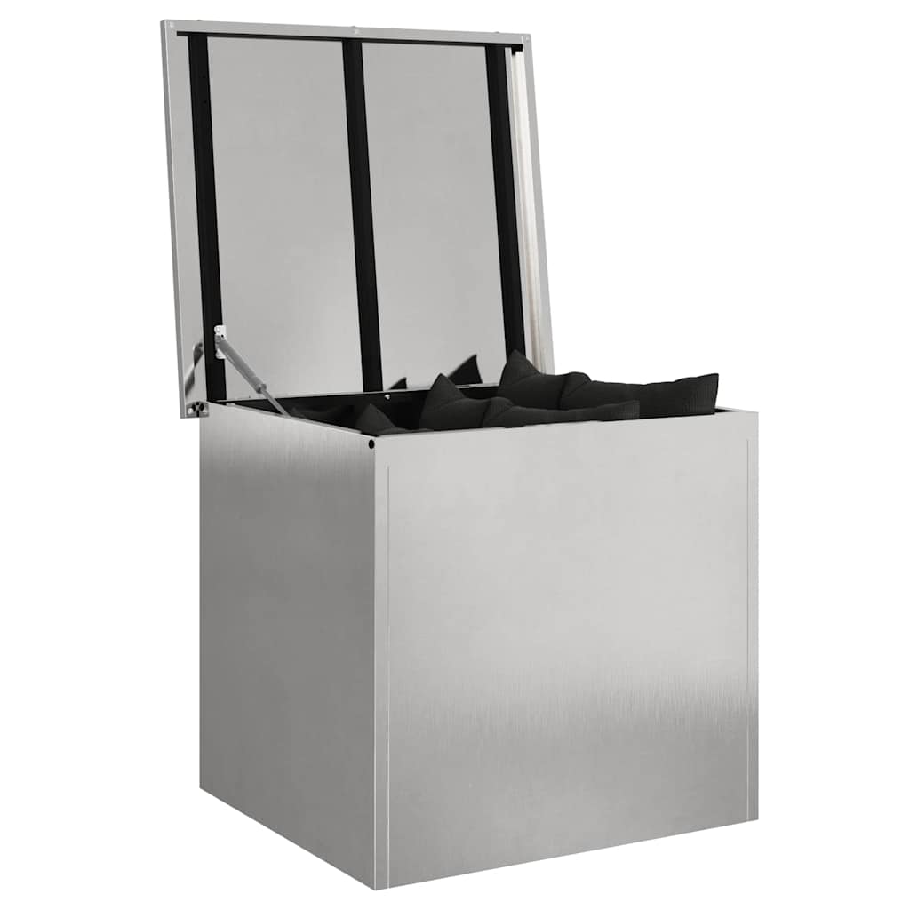 Outdoor Storage Box Silver 55 x 50.5 x 50 cm Steel