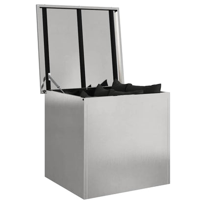 Outdoor Storage Box Silver 55 x 50.5 x 50 cm Steel