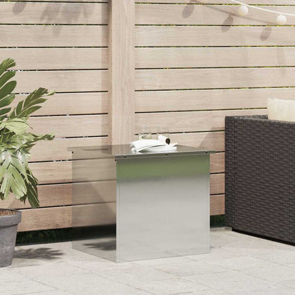 Outdoor Storage Box Silver 55 x 50.5 x 50 cm Steel