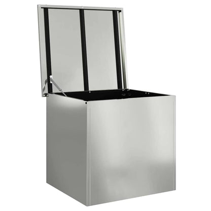 Outdoor Storage Box Silver 55 x 50.5 x 50 cm Steel