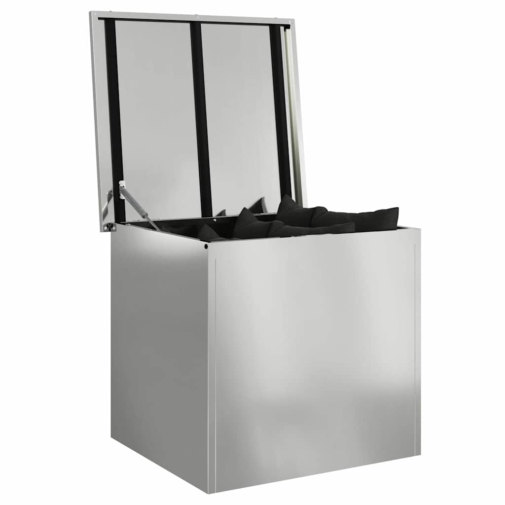 Outdoor Storage Box Silver 55 x 50.5 x 50 cm Steel