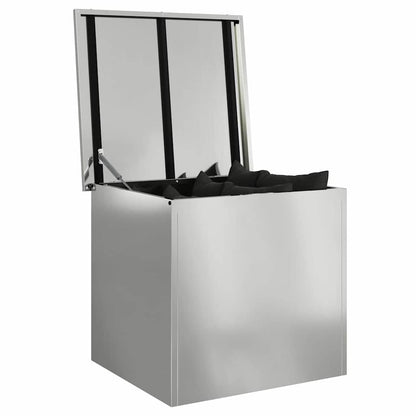 Outdoor Storage Box Silver 55 x 50.5 x 50 cm Steel
