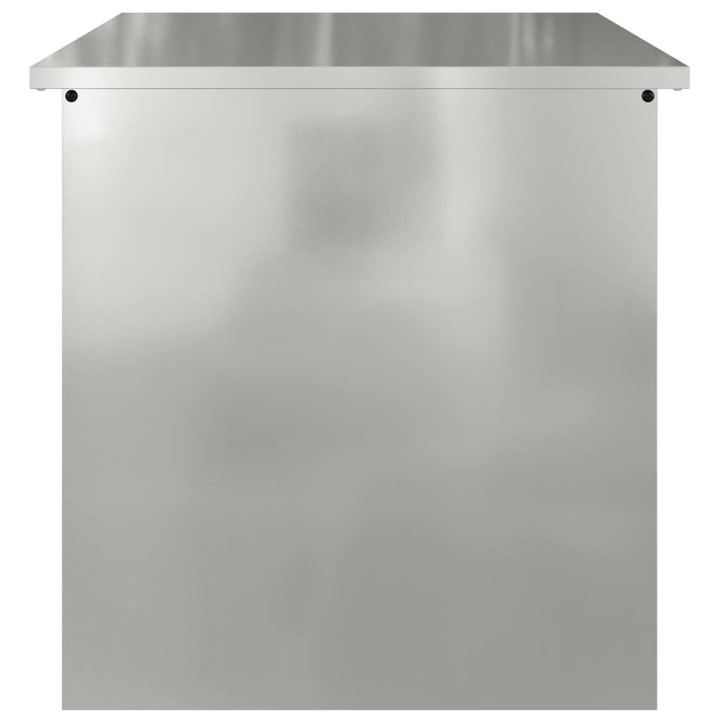 Outdoor Storage Box Silver 55 x 50.5 x 50 cm Steel