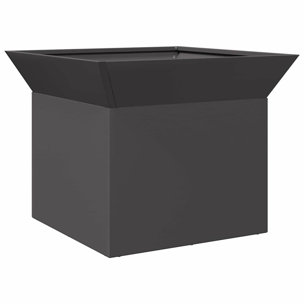 Fire Pit Black 50 x 50 x 40 cm Steel