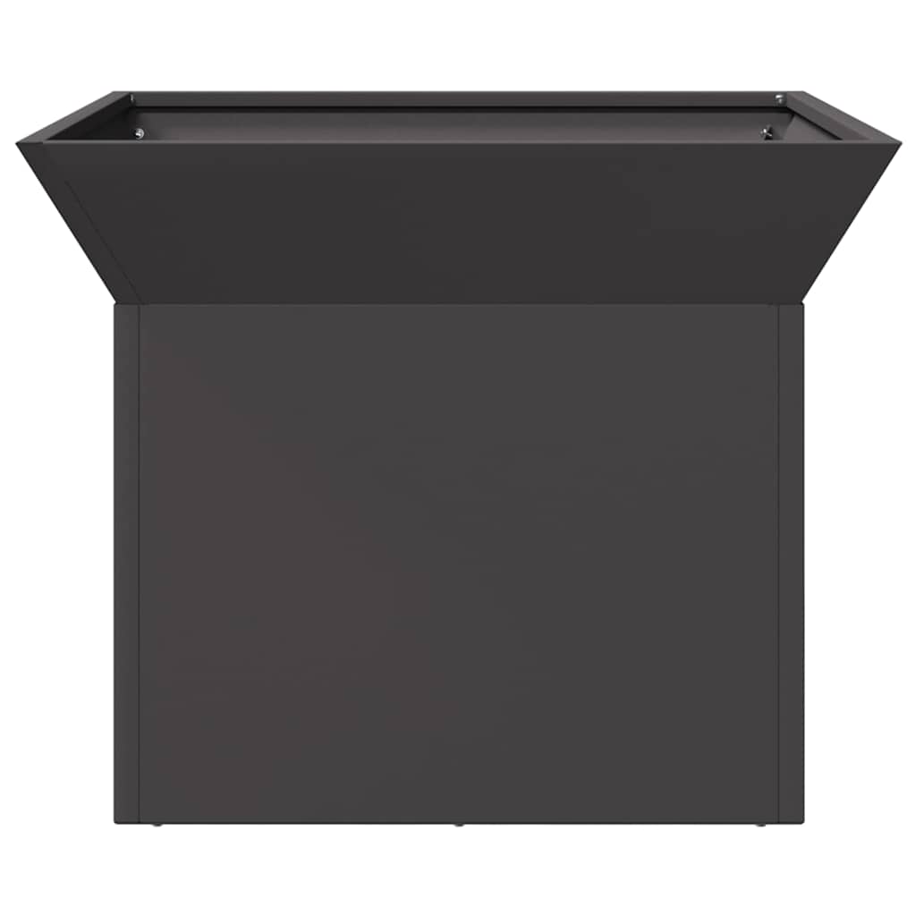 Fire Pit Black 50 x 50 x 40 cm Steel