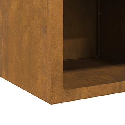 Fire Pit Rusty 50 x 50 x 40 cm Weathering steel