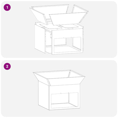 Fire Pit Rusty 50 x 50 x 40 cm Weathering steel