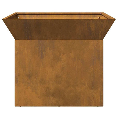 Fire Pit Rusty 50 x 50 x 40 cm Weathering steel