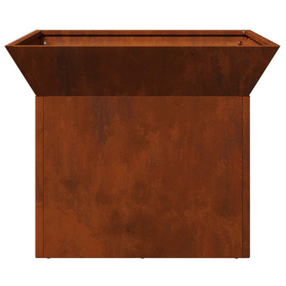 Fire Pit Rusty 50 x 50 x 40 cm Weathering steel