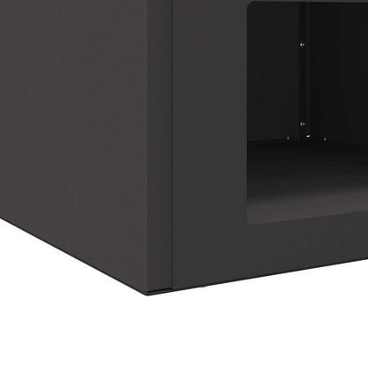 Fire Pit Black 50 x 50 x 40 cm Steel