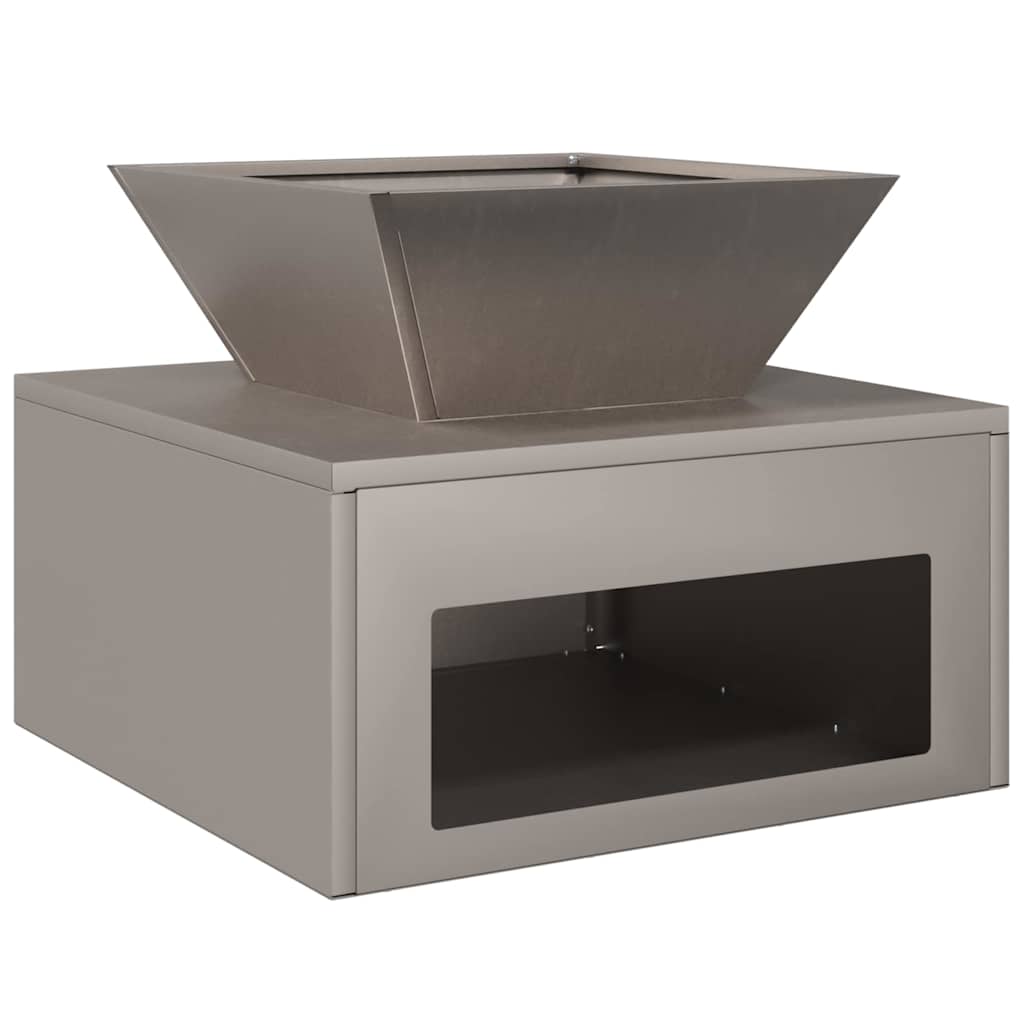 Fire Pit Rusty 50 x 50 x 40 cm Weathering steel