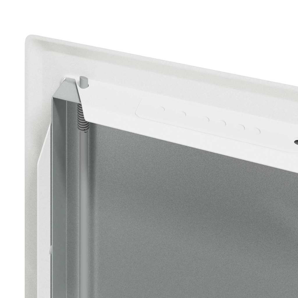 Access Panel 2 pcs White 23 x 23 x 3 cm Steel