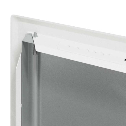 Access Panel 2 pcs White 23 x 23 x 3 cm Steel