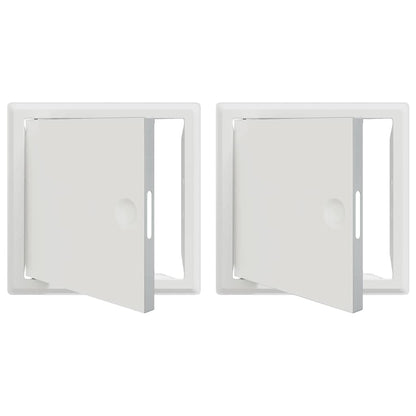 Access Panel 2 pcs White 23 x 23 x 3 cm Steel