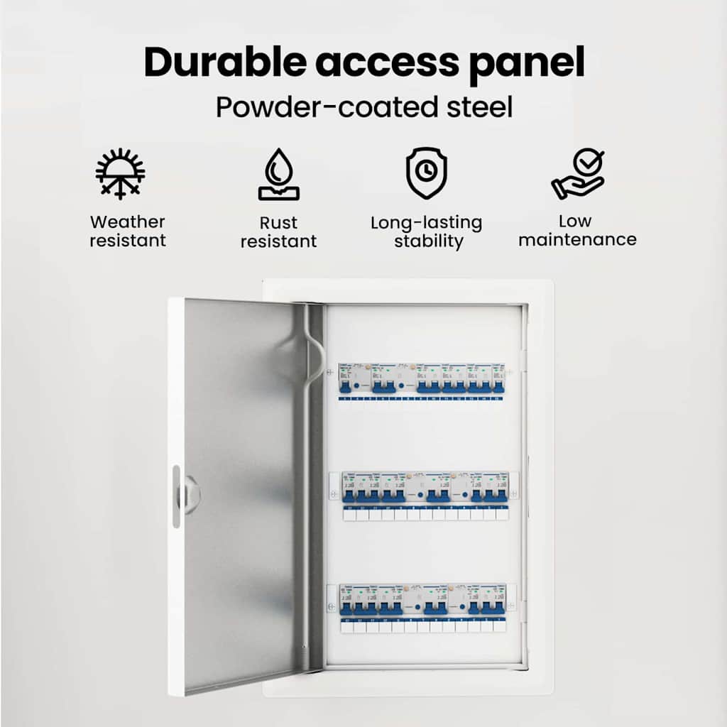 Access Panel White 33.5 x 23 x 3 cm Steel